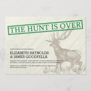 Vintage De Hunt is over bruiloftsuitvindingen Kaart