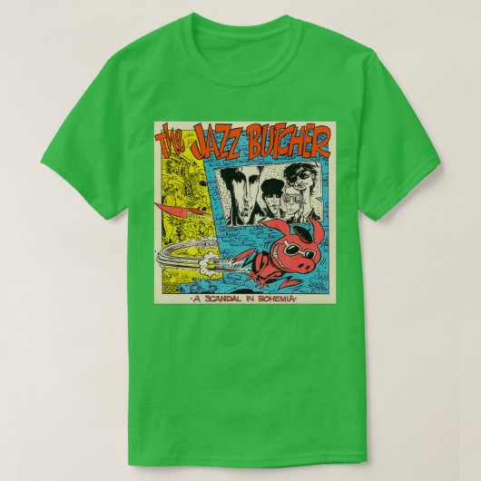 Vintage de Jazz Butcher T-shirt (Design voorkant)