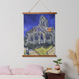 Vintage De kerk in Auvers-sur-Oise door Van Gogh Hangend Wandkleed