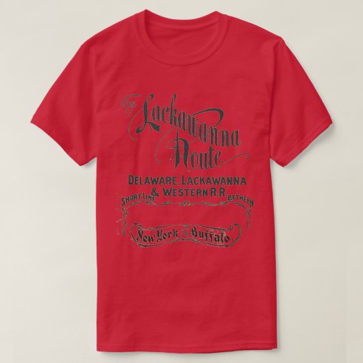 Vintage De Lackawant Route Delaware Lackawant T-shirt (Design voorkant)