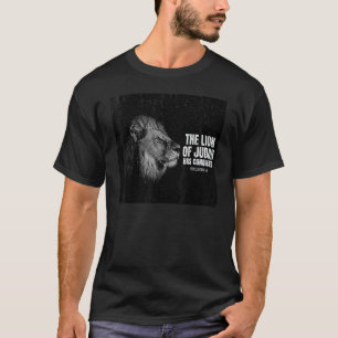 Vintage de leeuw van Judah heeft de onthulling ver T-shirt