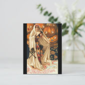 Vintage de Magic Halloween Briefkaart (Staand voorkant)