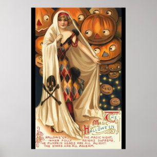 Vintage de Magic Halloween Poster