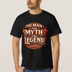 Vintage De Man De Mythe De Legende Vaderdag T-shirt
