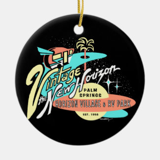 "Vintage: De nieuwe horizon" Keramisch Ornament