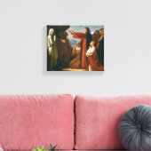 Vintage De opkomst van Lazarus Canvas Afdruk (Insitu (Woonkamer))