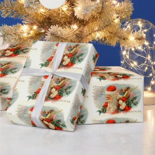 Vintage de partijomslag van de Vakantie van de Cadeaupapier