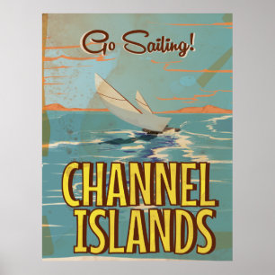 Vintage de reisposter van de Eilanden van het Poster