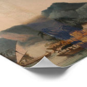 Vintage de resolutie en ontdekking van Hawaii Poster (Hoek)