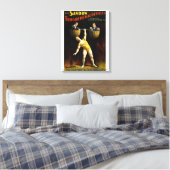 Vintage de Sandow Trocadero Vaudevilles Canvas Afdruk (Insitu (Slaapkamer))