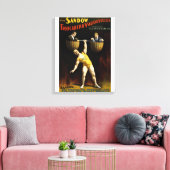 Vintage de Sandow Trocadero Vaudevilles Canvas Afdruk (Insitu (Woonkamer))