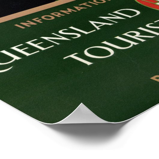 Vintage De stranden noemen Queensland Poster (Hoek)