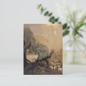 Vintage De verloren bijbelafbeelding 1878 Briefkaart