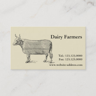 Vintage De Visitekaartjes van de Koe Welfare