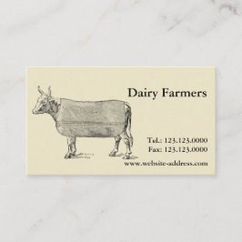 Vintage De Visitekaartjes van de Koe Welfare