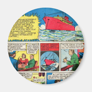 Vintage De VlamComic Book Superheld Villains Magneet