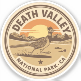 Vintage Death valley NP california woestijn gesche Sticker