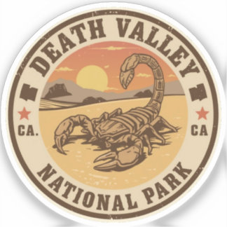 Vintage Death valley NP california woestijn gesche Sticker