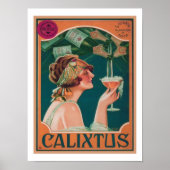 Vintage Deco Calixtus Champagne Poster (Voorkant)