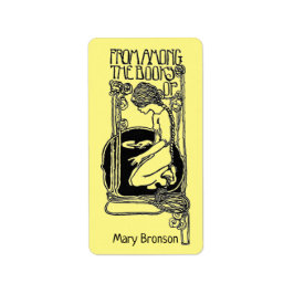 Vintage deco gardener''-bladwijzer etiket