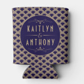 Vintage Deco Gatsby Wedding Collectie 1920 Blikjeskoeler (Achterkant)