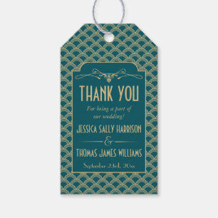 Vintage Deco Gatsby Wedding Collectie 1920 Cadeaulabel