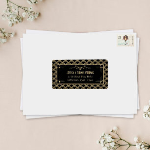 Vintage Deco Gatsby Wedding Collectie 1920 Etiket