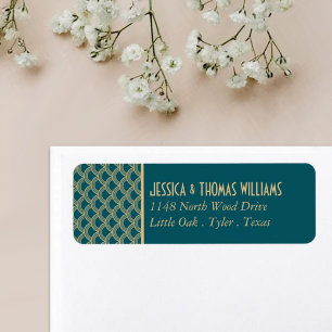 Vintage Deco Gatsby Wedding Collectie 1920 Etiket