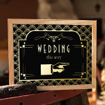 Vintage Deco Gatsby Wedding Collectie 1920 Folie Afdrukken<br><div class="desc">Viel in stijl met deze trendy echte folie drukte op het bord van de trouwrichting. Het ontwerp is gemakkelijk te personaliseren met je eigen formulering en je familie en vrienden zullen enthousiast zijn als ze dit geweldige trouwbord zien. Overeenkomende trouwartikelen zijn te vinden in het collectie.</div>