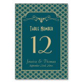 Vintage Deco Gatsby Wedding Collectie 1920 Kaart (Voorkant)