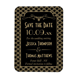 Vintage Deco Gatsby Wedding Collectie 1920 Magneet