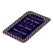 Vintage Deco Gatsby Wedding Collectie 1920 Magneet (Linkerzijde)