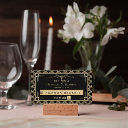 Vintage Deco Gatsby Wedding Collectie 1920 Plaatskaartje