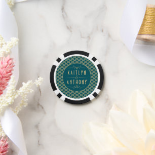 Vintage Deco Gatsby Wedding Collectie 1920 Poker Chips