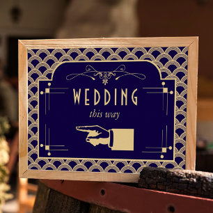 Vintage Deco Gatsby Wedding Collectie 1920 Poster