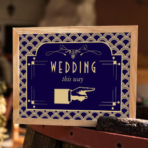 Vintage Deco Gatsby Wedding Collectie 1920 Poster