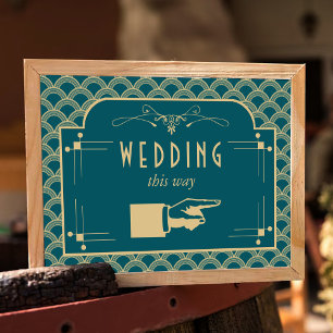 Vintage Deco Gatsby Wedding Collectie 1920 Poster