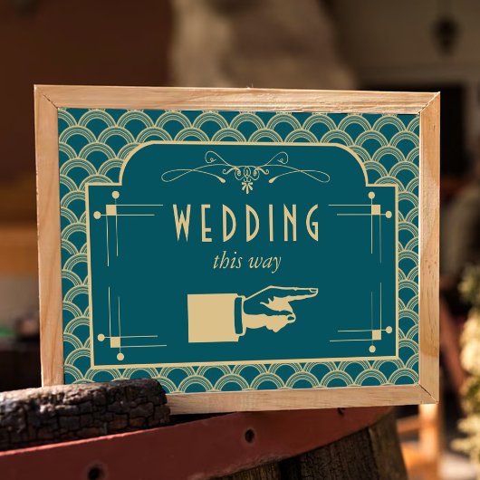 Vintage Deco Gatsby Wedding Collectie 1920 Poster