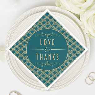 Vintage Deco Gatsby Wedding Collectie 1920 Servet