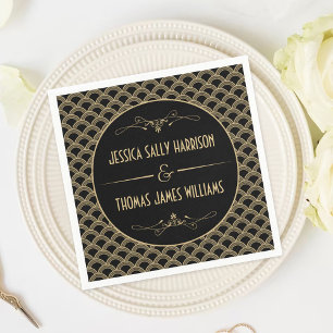 Vintage Deco Gatsby Wedding Collectie 1920 Servetten
