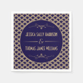 Vintage Deco Gatsby Wedding Collectie 1920 Servetten (Voorkant)