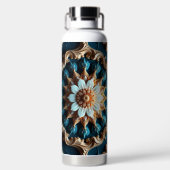 Vintage decoratief ontwerp waterfles (Achterkant)