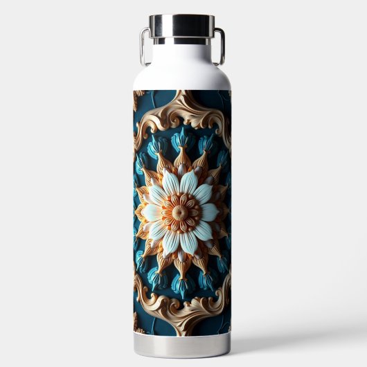 Vintage decoratief ontwerp waterfles (Voorkant)