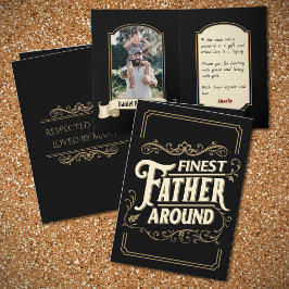 Vintage decoratieve elegante typografie Vaderdag Kaart