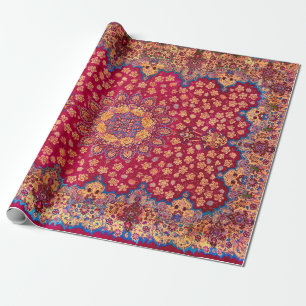 Vintage decoratieve Perzische bloemenkleed Cadeaupapier