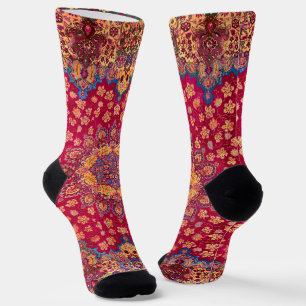 Vintage decoratieve Perzische bloemenkleed Sokken