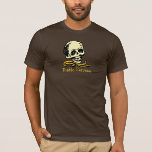Vintage decoratieve schedel t-shirt