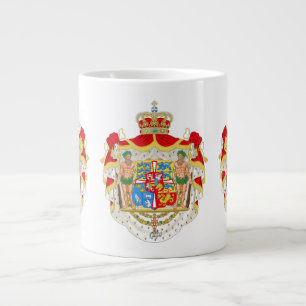Vintage Deense Koninklijke Wapenschild van Denemar Grote Koffiekop