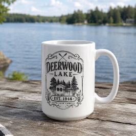 Vintage Deerwood botenhuis Koffiemok
