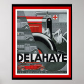 Vintage Delahaye Ad Poster (Voorkant)